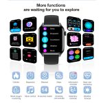 T12Pro 1,85-Zoll-IP67 wasserdichte Sport-Gesundheitsüberwachung Bluetooth-Anruf-Smart Watch – Bild 12