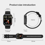 T12Pro 1,85-Zoll-IP67 wasserdichte Sport-Gesundheitsüberwachung Bluetooth-Anruf-Smart Watch – Bild 3