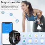T12Pro 1,85-Zoll-IP67 wasserdichte Sport-Gesundheitsüberwachung Bluetooth-Anruf-Smart Watch – Bild 9