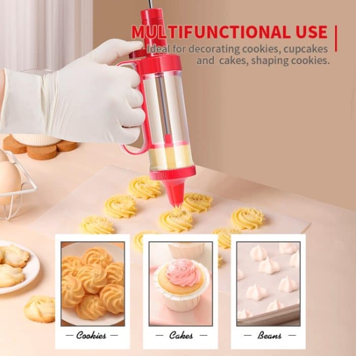 Cookie Keks Form Dekorator Set Backen Dekoration Düse Werkzeuge – Bild 7