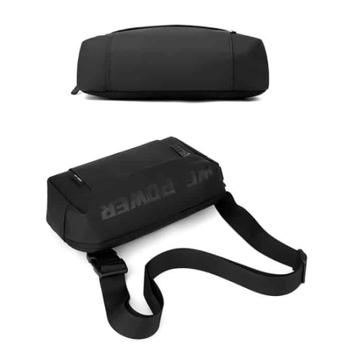 WEPOW Herren-Umhängetasche, lässig, mit einer Schulter, funktionaler Brusttasche – Bild 4