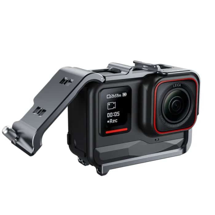 Für Insta 360 Ace / Ace Pro TELESIN S6-FMS-02 Vertikaler Schuss Schnellverschluss Metall Kaninchenkäfig Körperschutz Zubehör – Bild 2