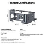 Für Insta 360 Ace / Ace Pro TELESIN S6-FMS-02 Vertikaler Schuss Schnellverschluss Metall Kaninchenkäfig Körperschutz Zubehör – Bild 3