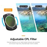 Für DJI Pocket 3 TELESIN S5-FLT-03 Magnetischer Saugfiltersatz CPL+ND16+ND64+ND256 – Bild 7