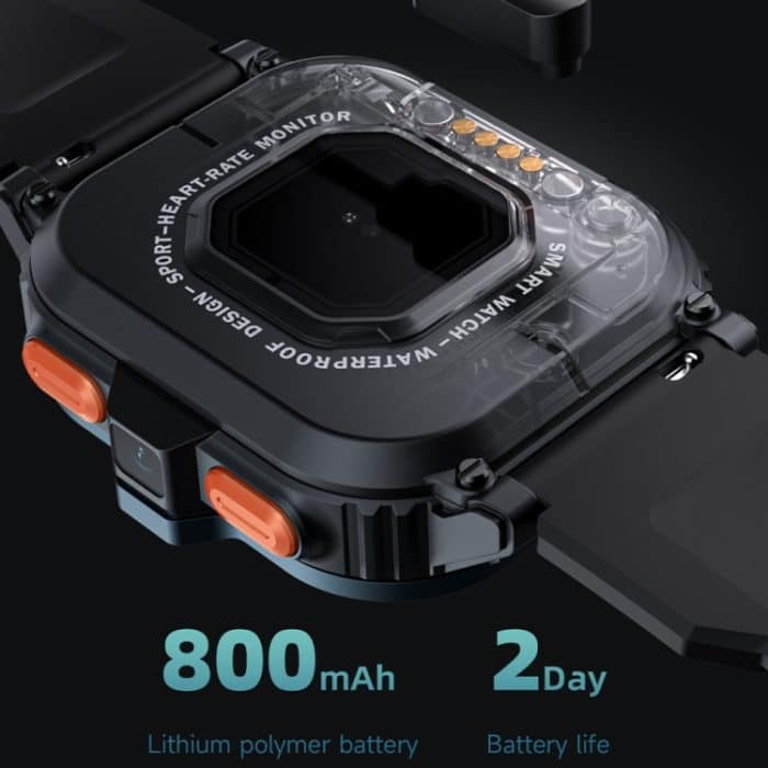 LOKMAT APPLLP 4 MAX 2,02-Zoll-Android 8.1 Vollnetzwerk-WLAN-Karte Bluetooth-Smartwatch, 2G+16G(Navy Blue), 2G+16G(Silver) – Bild 7