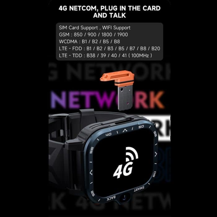 LOKMAT APPLLP 4 MAX 2,02-Zoll-Android 8.1 Vollnetzwerk-WLAN-Karte Bluetooth-Smartwatch, 4G+64G(Silver), 4G+64G(Navy Blue) – Bild 8