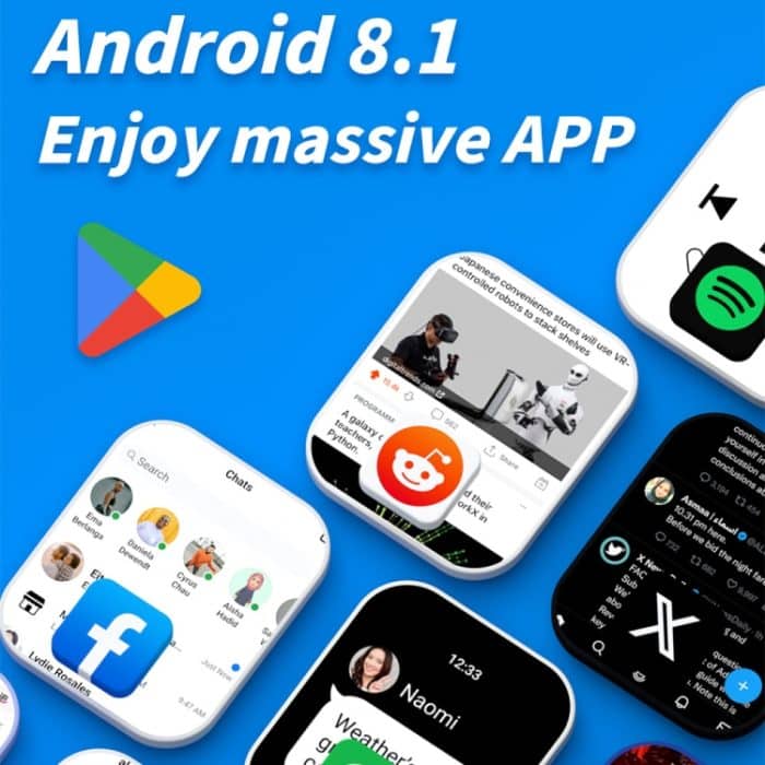 LOKMAT APPLLP 4 MAX 2,02-Zoll-Android 8.1 Vollnetzwerk-WLAN-Karte Bluetooth-Smartwatch, 4G+64G(Silver), 4G+64G(Navy Blue) – Bild 10