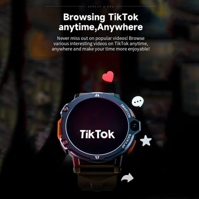 LOKMAT APPLLP6 PRO 1,54-Zoll 4G+64G Android 8.1 Dual-Kamera Unabhängige Karte Smart Watch – Bild 8