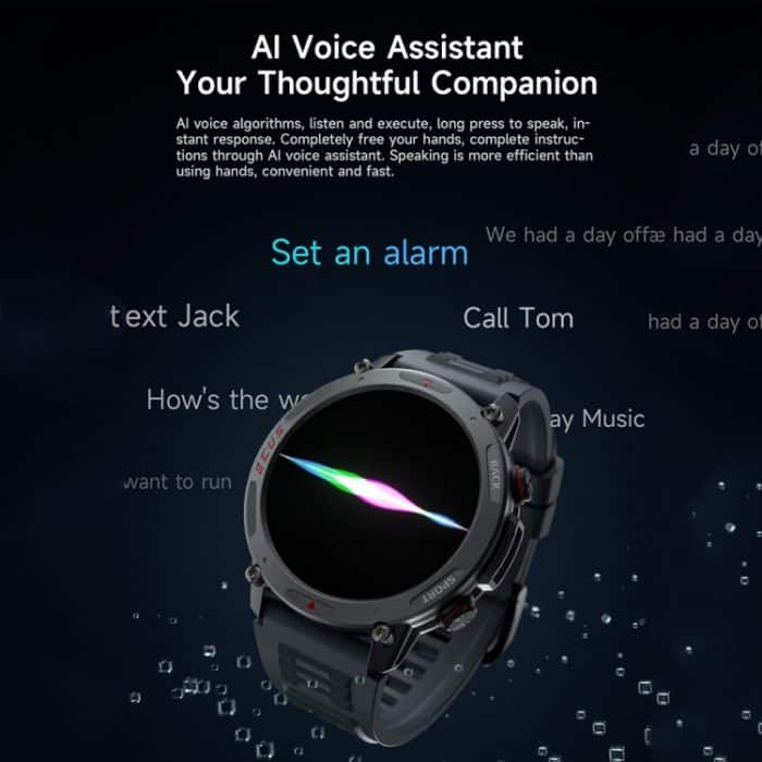 LOKMAT ZEUS4 PRO 1,43-Zoll-IP68-wasserdichte Smart Watch mit Gesundheitsüberwachung und Bluetooth-Anruf – Bild 7