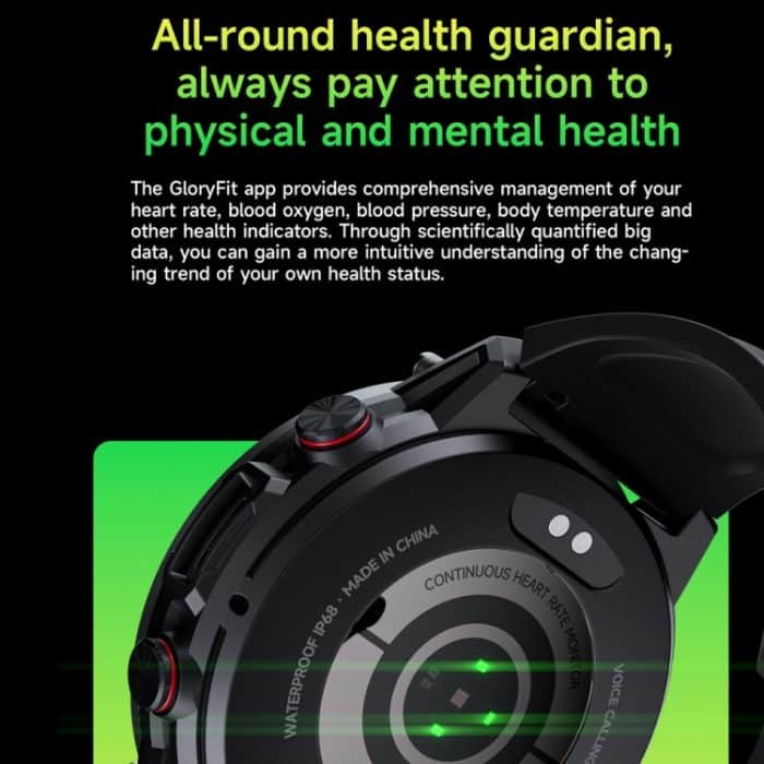 LOKMAT ZEUS4 PRO 1,43-Zoll-IP68-wasserdichte Smart Watch mit Gesundheitsüberwachung und Bluetooth-Anruf – Bild 8