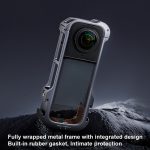 Für Insta360 X4 PGYTECH P-55A-010 Metall-Kaninchenkäfig, ausziehbare Schutzblende aus Aluminium mit Objektivhülle – Bild 4