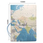 3D-Karte Reisepasshülle Reisepass Tickethalter – Bild 2