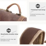 Vintage Kameratasche Wasserdichter Canvas-Rucksack mit Laptopfach Stativhalter – Bild 11