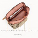 Vintage Kameratasche Wasserdichter Canvas-Rucksack mit Laptopfach Stativhalter – Bild 6
