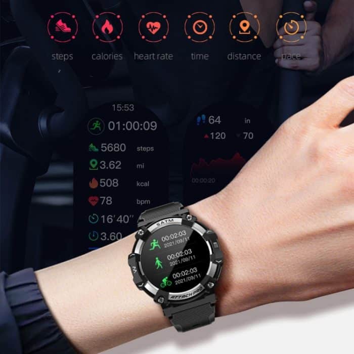 LOKMAT ATTACK 2 PRO 1,39 Zoll 5ATM wasserdichte Bluetooth-Smartwatch mit Gesundheitsüberwachung – Bild 11