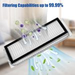 Für Dreame L20 Ultra / X20 Pro / X20 Pro Plus Roboter-Staubsauger-Zubehör, 1pair White Side Brush, 1pair Black Side Brush, 1 Roller Brush, 1 Rubber Brush, 2pcs Filter, 1 White Rag, 1 Gray Rag, 1 Gray -blue Rag, 1 Dust Bag, 1 White Rubber Brush Cover... – Bild 5