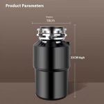 Lebensmittel-Müllentsorger 7 Stufen Mahlen Anschließbar Für Spülmaschine, 375W EU Plug, 375W US Plug, 550W EU Plug, 550W US Plug – Bild 13