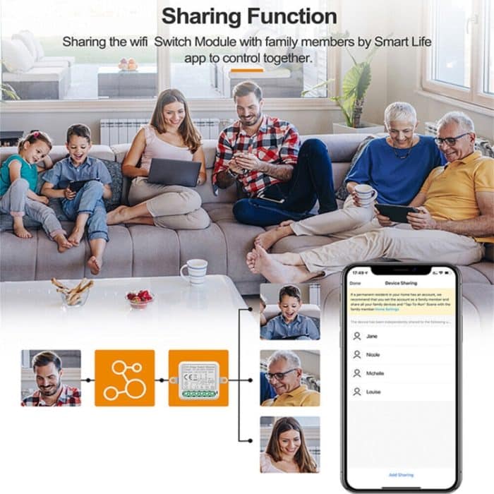 Smart Switch-Modul für Alexa/Google Home/Tuya Smart Life APP, 1CH  WiFi, 2CH WiFi, 3CH WiFi, 4CH WiFi, 1CH Zigbee, 2CH Zigbee, 3CH Zigbee, 4CH Zigbee – Bild 6