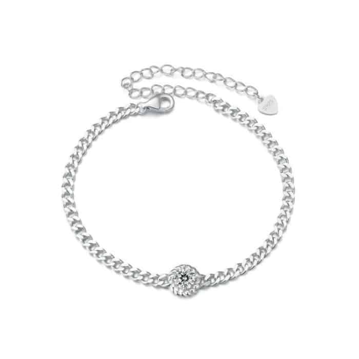 Galvanisiertes Moissanit-Armband aus S925-Sterlingsilber – Bild 1