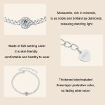 Galvanisiertes Moissanit-Armband aus S925-Sterlingsilber – Bild 4