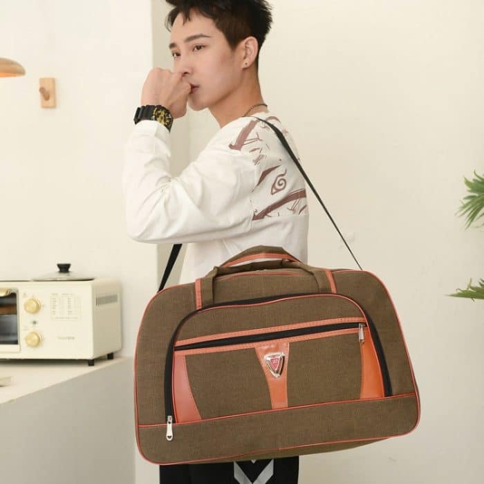 Große Kapazität Reisetasche Männer Kurze Reise Handheld Canvas Gepäcktasche, Small, Medium, Large – Bild 6
