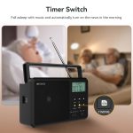 Retekess TR638 LCD-Digitalanzeige Vollband-Bluetooth-FM-Radio unterstützt externe Antenne, TR638 (US Plug), TR638 (EU Plug) – Bild 11