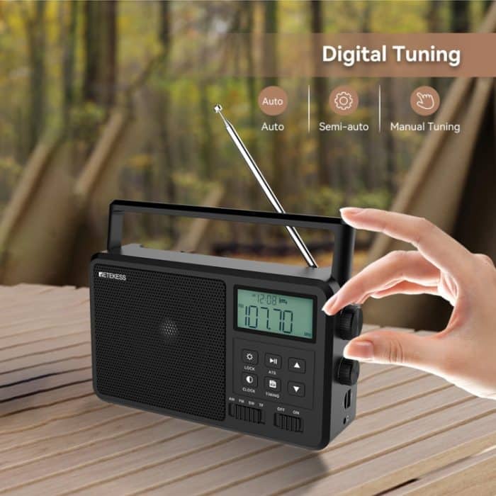 Retekess TR638 LCD-Digitalanzeige Vollband-Bluetooth-FM-Radio unterstützt externe Antenne, TR638 (US Plug), TR638 (EU Plug) – Bild 14