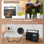 Retekess TR638 LCD-Digitalanzeige Vollband-Bluetooth-FM-Radio unterstützt externe Antenne, TR638 (US Plug), TR638 (EU Plug) – Bild 7