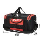 Einfache tragbare Schulter Reisetasche mit großem Fassungsvermögen Handgepäcktasche, Small Red, Small Blue, Small Black, Medium Red, Medium Blue, Medium Black, Large Red, Large Blue, Large Black – Bild 10