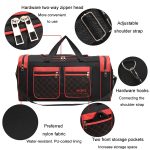Einfache tragbare Schulter Reisetasche mit großem Fassungsvermögen Handgepäcktasche, Small Red, Small Blue, Small Black, Medium Red, Medium Blue, Medium Black, Large Red, Large Blue, Large Black – Bild 7