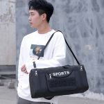 Einfache tragbare Schulter Reisetasche mit großem Fassungsvermögen Handgepäcktasche, Small Red, Small Blue, Small Black, Medium Red, Medium Blue, Medium Black, Large Red, Large Blue, Large Black – Bild 9