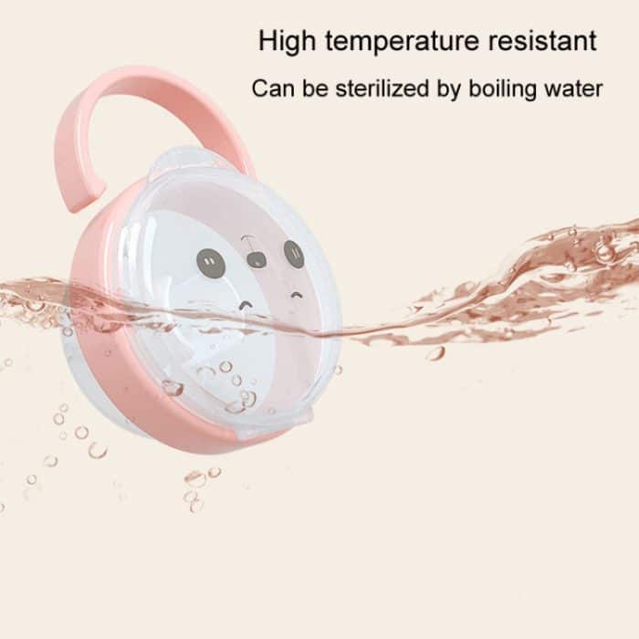 Baby Cartoon Panda Schnuller Aufbewahrungskoffer Tragbarer Schnuller Transparente Staubbox – Bild 6