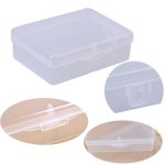 10 stücke Rechteck Kunststoff Transparent Lagerung Box Mit Deckel Staubdicht Ohrring Ring Schmuck Lagerung Box – Bild 2