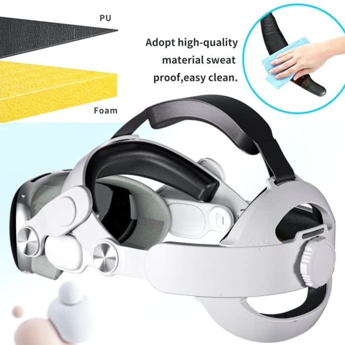 Für Apple Vision Pro VR-Headset, austauschbarer Elite-Gurt, komfortables, verstellbares Kopfband – Bild 2