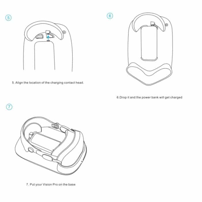 Für Apple Vision Pro VR Helm Drahtlose Ladestation 30W Schnelle Ladestation UNS Stecker – Bild 8