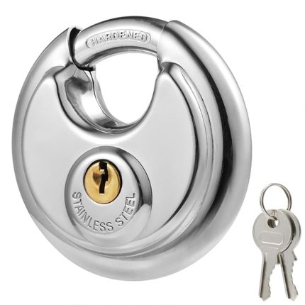 Rostfreies und wasserdichtes rundes Vorhängeschloss mit reinem Kupferkern für den Haushalt, 60mm, 70mm, 80mm, 90mm