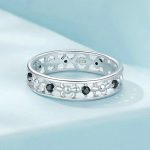 S925 Sterling Silber Platin Zirkon Vintage Iris Hohlmuster Ring – Bild 3