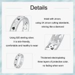 S925 Sterling Silber Platin Zirkon Vintage Iris Hohlmuster Ring – Bild 4