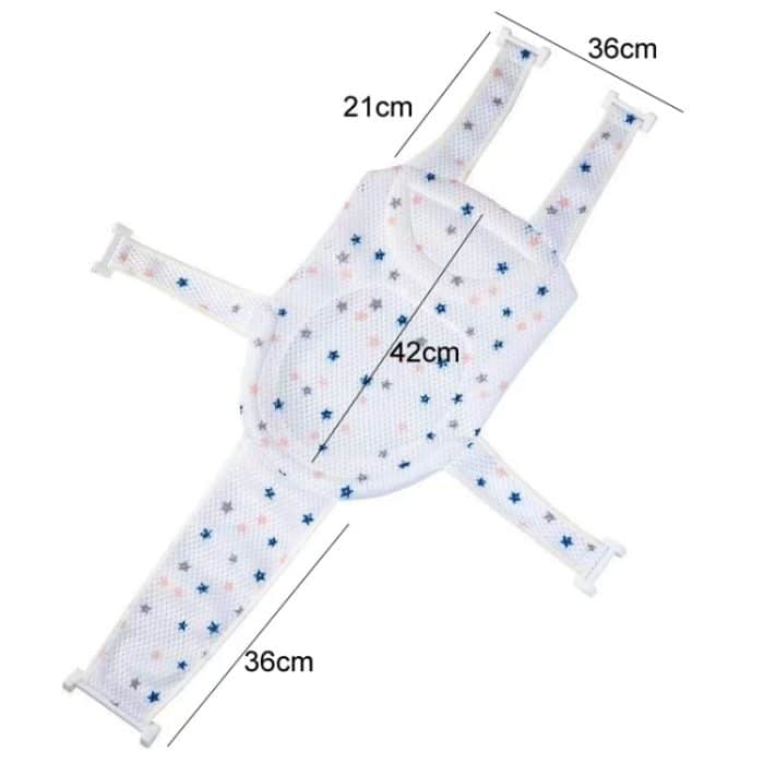 Neugeborenen Badenetz Aufhängungsmatte Rutschfeste Babybadematte Längenverstellbarer Badewannenständer – Bild 3