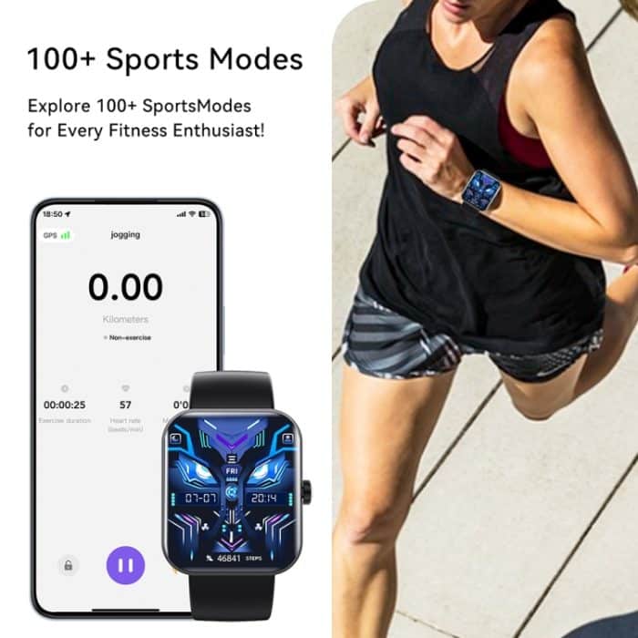 F16 2,0-Zoll-IP67-wasserdichte Smart Watch mit Gesundheitsüberwachung und Bluetooth-Anruf – Bild 12