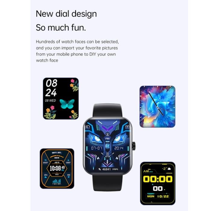 F16 2,0-Zoll-IP67-wasserdichte Smart Watch mit Gesundheitsüberwachung und Bluetooth-Anruf – Bild 7