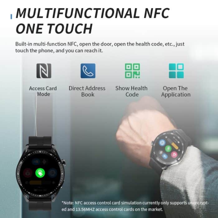 HW28 1,39-Zoll-IP67 wasserdichte Smart Watch mit Gesundheitsüberwachung und Bluetooth-Anruf mit NFC-Zahlung – Bild 10