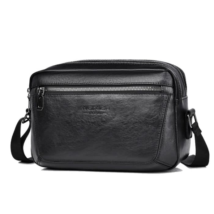 TBD0605031501A.jpg WEIXIER D523 Herren Umhängetasche mit großem Fassungsvermögen, einzelne Schultertasche, lässige Messenger-Handtasche aus PU – Bild 1