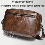 WEIXIER D523 Herren Umhängetasche mit großem Fassungsvermögen, einzelne Schultertasche, lässige Messenger-Handtasche aus PU – Bild 7