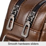 WEIXIER D523 Herren Umhängetasche mit großem Fassungsvermögen, einzelne Schultertasche, lässige Messenger-Handtasche aus PU – Bild 8