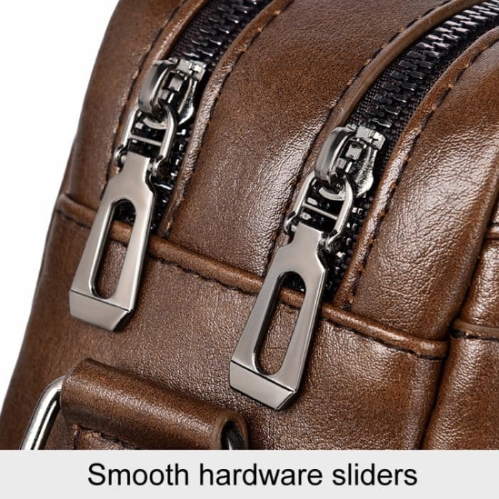 WEIXIER D523 Herren Umhängetasche mit großem Fassungsvermögen, einzelne Schultertasche, lässige Messenger-Handtasche aus PU – Bild 8