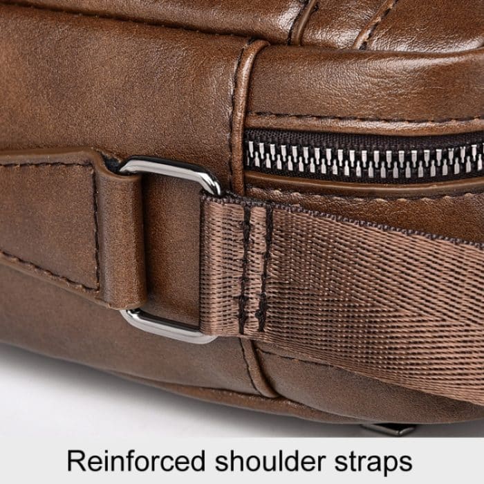 WEIXIER D523 Herren Umhängetasche mit großem Fassungsvermögen, einzelne Schultertasche, lässige Messenger-Handtasche aus PU – Bild 9