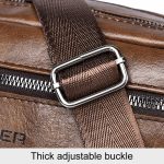 WEIXIER D523 Herren Umhängetasche mit großem Fassungsvermögen, einzelne Schultertasche, lässige Messenger-Handtasche aus PU – Bild 10
