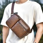 WEIXIER D401 Herren Umhängetasche mit großem Fassungsvermögen, einzelne Schultertasche, lässige Messenger-Handtasche aus PU – Bild 9