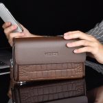 WEIXIER W129 Herren-Clutch mit Magnetschnalle und Diebstahlschutz, große Kapazität, Geldbörse für mehrere Karten – Bild 2